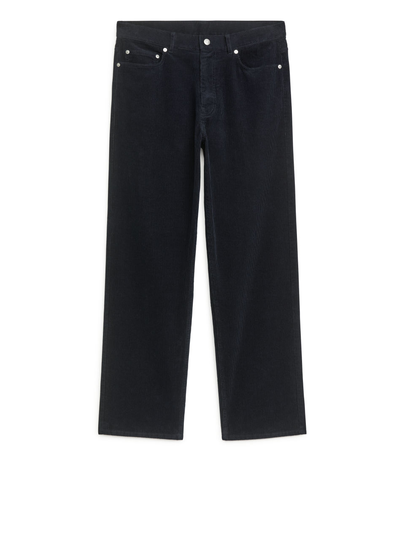 LOOSE Corduroy Trousers - Blue