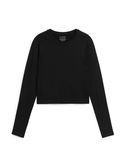 Long-Sleeve Sports Top - Black