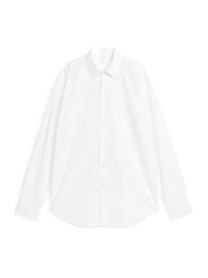 Cotton Poplin Shirt - White