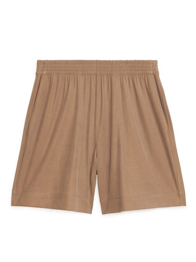 Modal Blend Jersey Shorts - Yellow