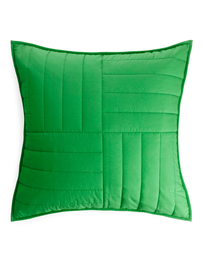 ARKET and Pia Wallén Quilted Cushion Cover - Green