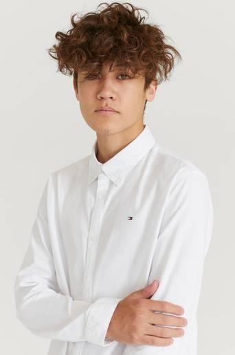 Tommy Hilfiger Skjorta Boys Stretch Oxford Shirt L/S Vit