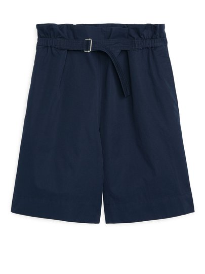 Belted Shorts - Blue