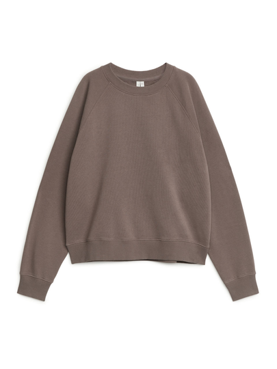 Soft French Terry Sweatshirt - Beige