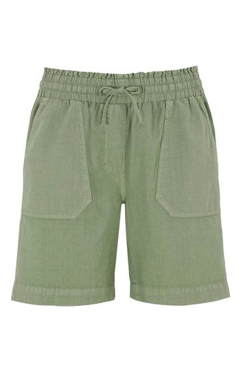 Cellbes Shorts med resårmidja Ljus khakigrön