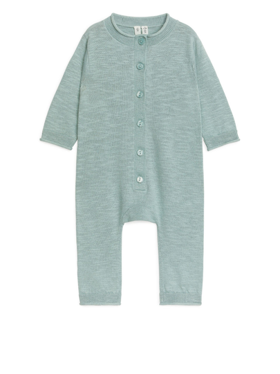 Linen Blend Overall - Turquoise