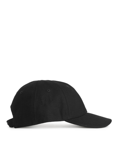 Cotton Canvas Cap - Black