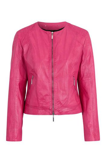 Cellbes Kort skinnjacka Cerise