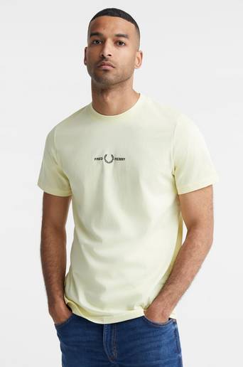 Fred Perry T-Shirt Embroidered T-Shirt Gul