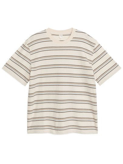 Oversized Bouclé T-Shirt - White