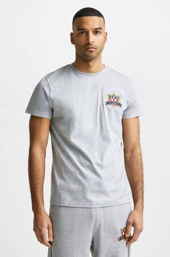 Gant T-Shirt D1.Gant Banner Shield SS T-Shirt Grå