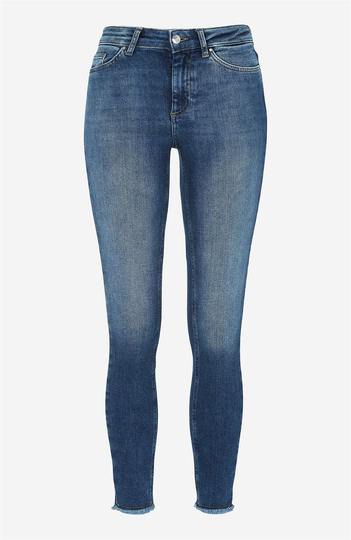 Superstretchig ankeljeans med skinny fit Blush