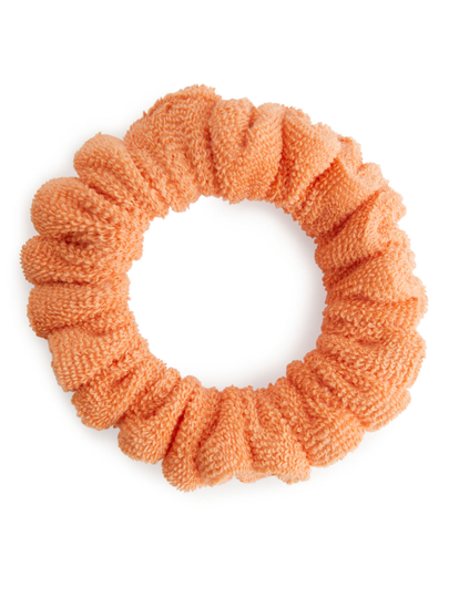 Cotton Towelling Scrunchie - Orange