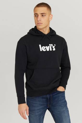 Levi's Huvtröja Relaxed Graphic Hoodie Svart