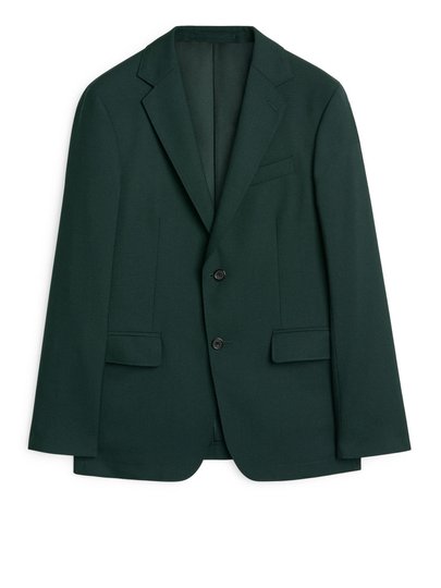 Modern Blazer Hopsack - Green