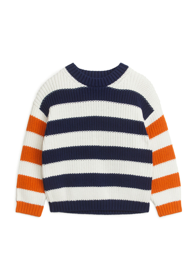 Jacquard Knit Jumper - Blue