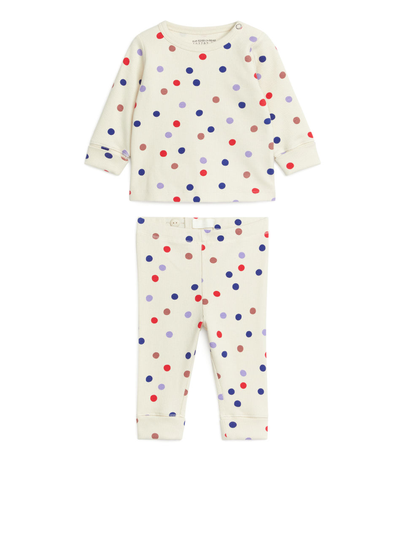 Top and Leggings Set - Beige
