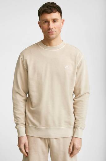 Gant Sweatshirt D2. Sunfaded C-Neck Sweat Brun