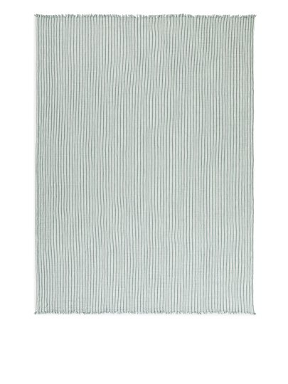 Woven Cotton Blanket - Green