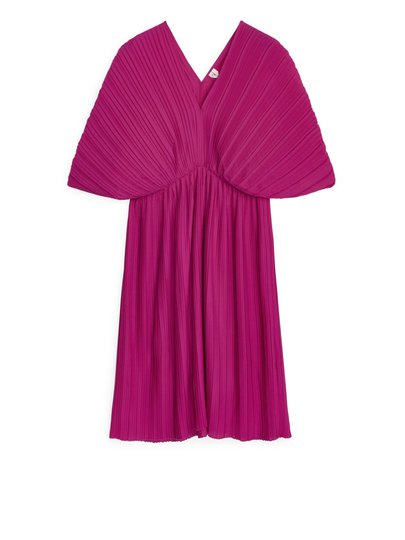 Short Pleated Dress - Pink