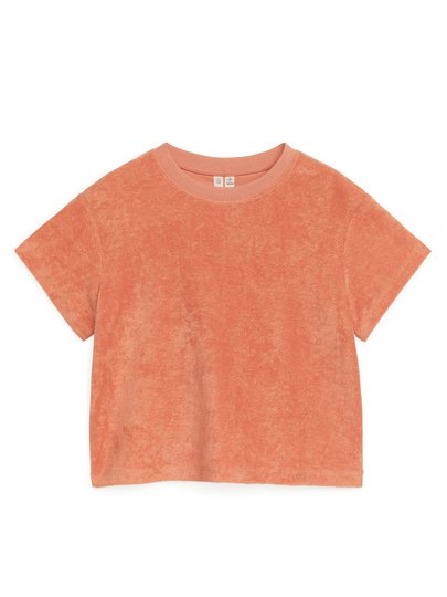 Cotton Towelling T-Shirt - Orange