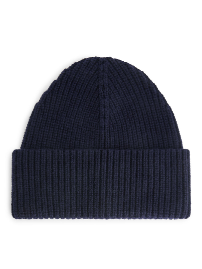 Wool Nylon Beanie - Blue