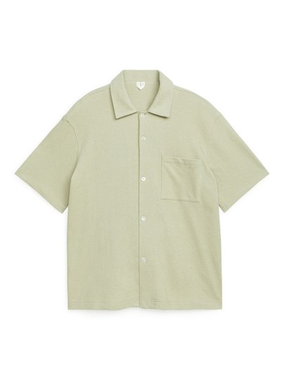 Bouclé Jersey Shirt - Yellow