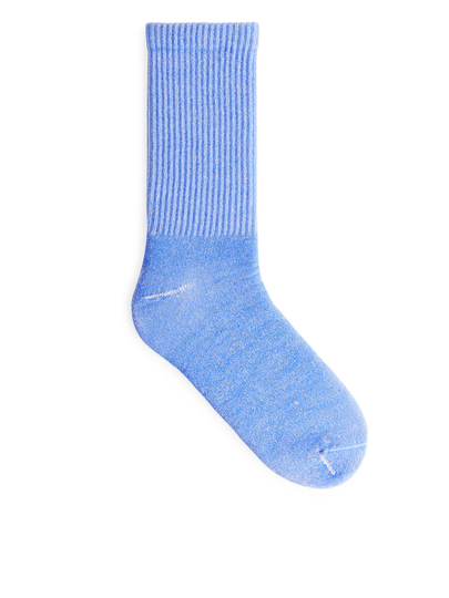 Sporty Cotton Socks - Blue