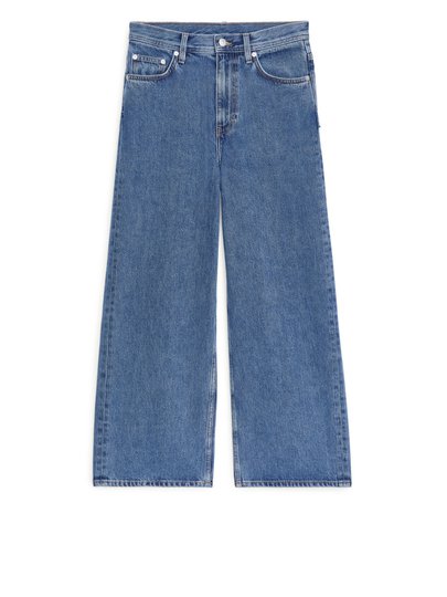 WIDE Cropped Jeans - Blue