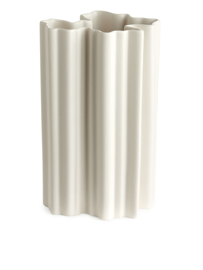 Ceramic Flower Vase - White