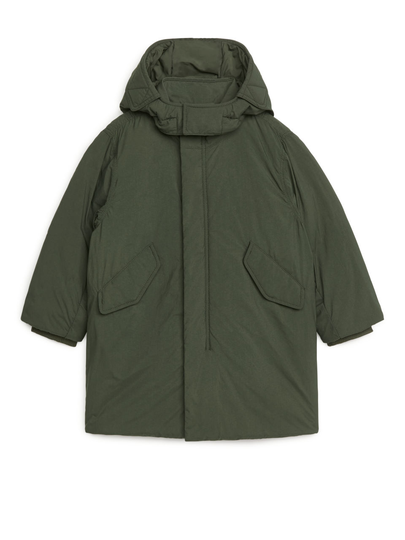 Water-Repellent Parka - Green