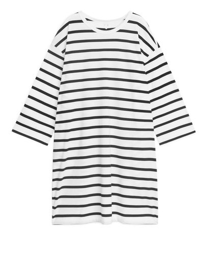 Relaxed T-Shirt Dress - White