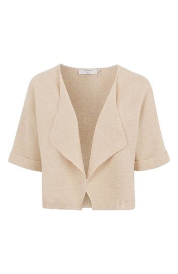 Cream Stickad bolero Sillar Sand