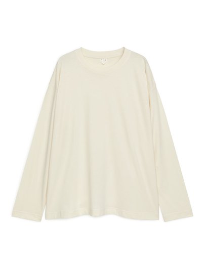 Oversized Pima Cotton T-shirt - White