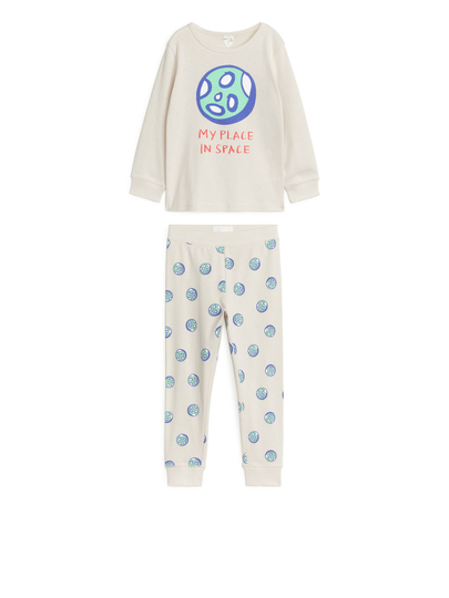 Jersey Pyjama Set - Beige