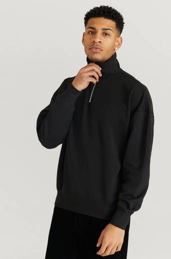 Studio Total Sweatshirt Studio 1/2 Zip Sweater Svart
