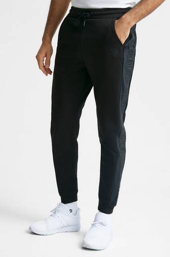 SIKSILK Mjukisbyxor Opulent Taped Cuffed Pants Svart