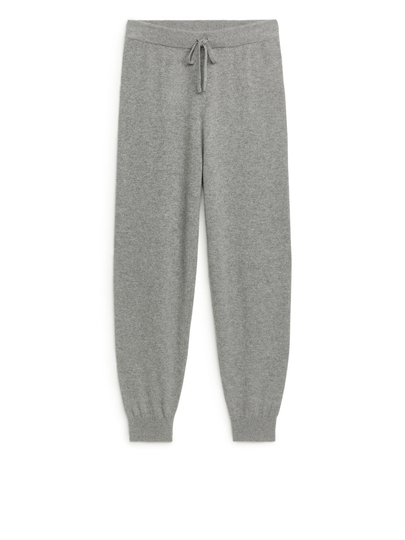 Knitted Cashmere Trousers - Grey
