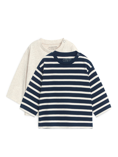 Long-Sleeve Top Set of 2 - Blue