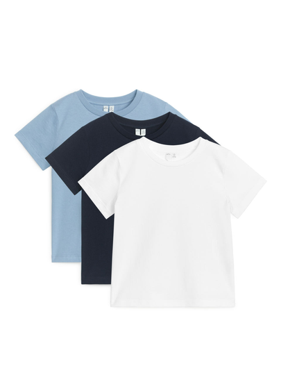 Crew-Neck T-Shirts - Blue