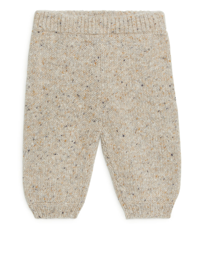 Neps Wool Trousers - Beige