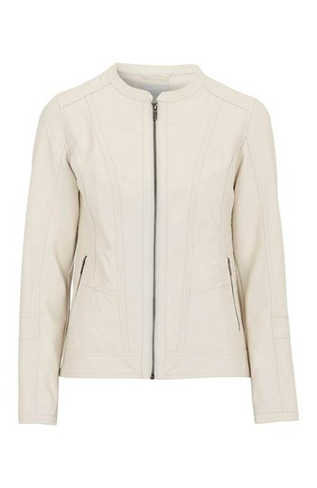Soyaconcept Jacka i skinnimitation Amalie Creme