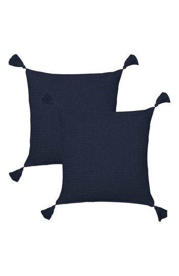 Cellbes Kuddfodral våffla 2-Pack Marin