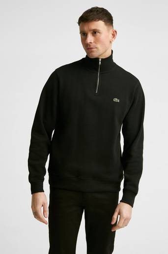 Lacoste Sweatshirt Zip Sweater Svart