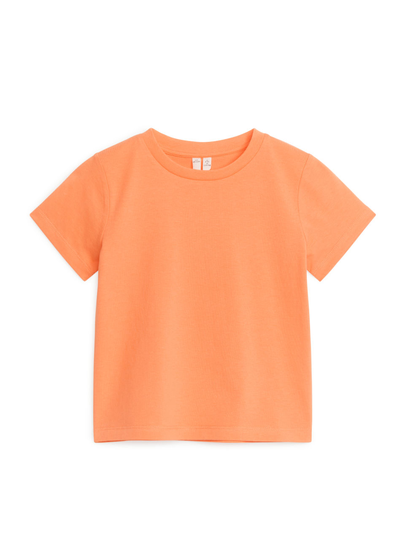 Crew-Neck T-shirt - Orange