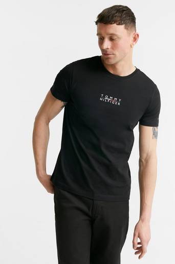 Tommy Hilfiger T-Shirt Square Logo Tee Svart