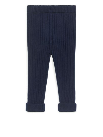 Cotton Wool Leggings - Blue