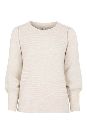 Soyaconcept Supermjuk jumper Lamar Beigemelange