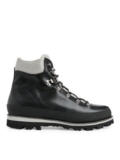 Leather Hiking Boots - Black