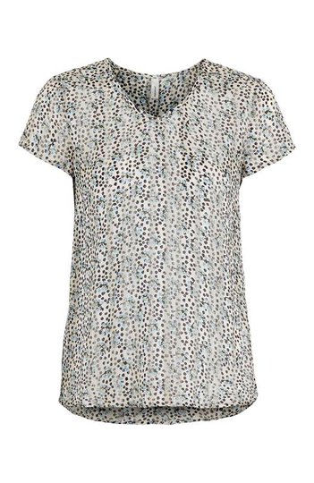 Soyaconcept Blus Idiris Offwhite Mönstrad